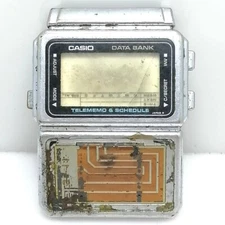 CASIO DBC-600 Data Bank Calculator Digital Vintage Men’s Watch For Parts