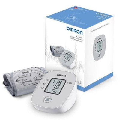 Omron M2 Basic Digitales Oberarm-Blutdruckmessgerät UK-Bestand