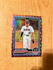 2023 Stars & Stripes - Matthew Champion - #5 Red Stars Prizm Parallel #d /149