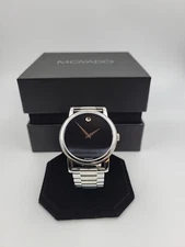 Movado Men’s Classic Museum Black Dial Stainless Steel Watch 2100014 ($895 MSRP)