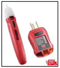 Gardner Bender GTK-2 Safety Kit, Non-Contact Voltage Tester & Outlet/GFCI Tester