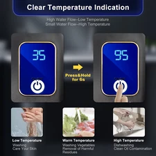 Mini Instant Electric Tankless Kitchen Hot Water Heater Shower 110V 3000W