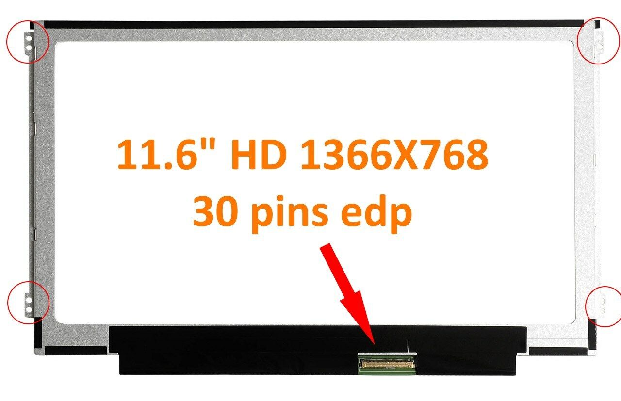 11.6" HD Slim 30 PINSCompatible with BOE NT116WHM-N42 V8.0 NT116WHM-N21 N11 V4.1
