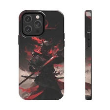 Tough Cases | Red Samurai Warrior | Gaming iPhone 7, 8, X, 11, 12, 13, 14, 15