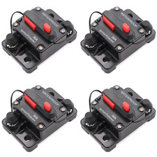 4 PACK 30 Amp Waterproof Circuit Breaker Auto/Marine/Solar 12-48DC Manual Reset