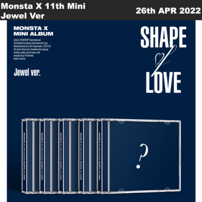 Monsta X SHAPE of LOVE 11th Mini Album Jewel Ver 5SET CD+Photobook+Photocard+Etc
