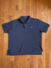 Polo Ralph Lauren Short Sleeve Black Polo Shirt Mens 2XB 2G Big  Tall