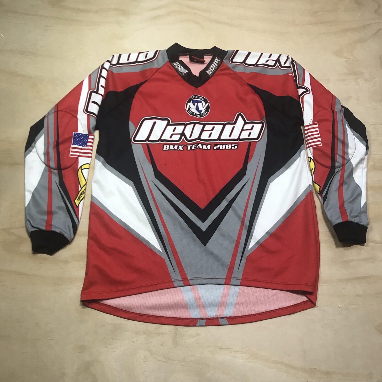 Hot Shoppe Designs BMX Cycling Jersey Mens Size Small Nevada 2005