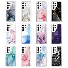 For Samsung S24 Ultra S23FE S22 S21FE Note20 Marble Pattern Soft Shockproof Case