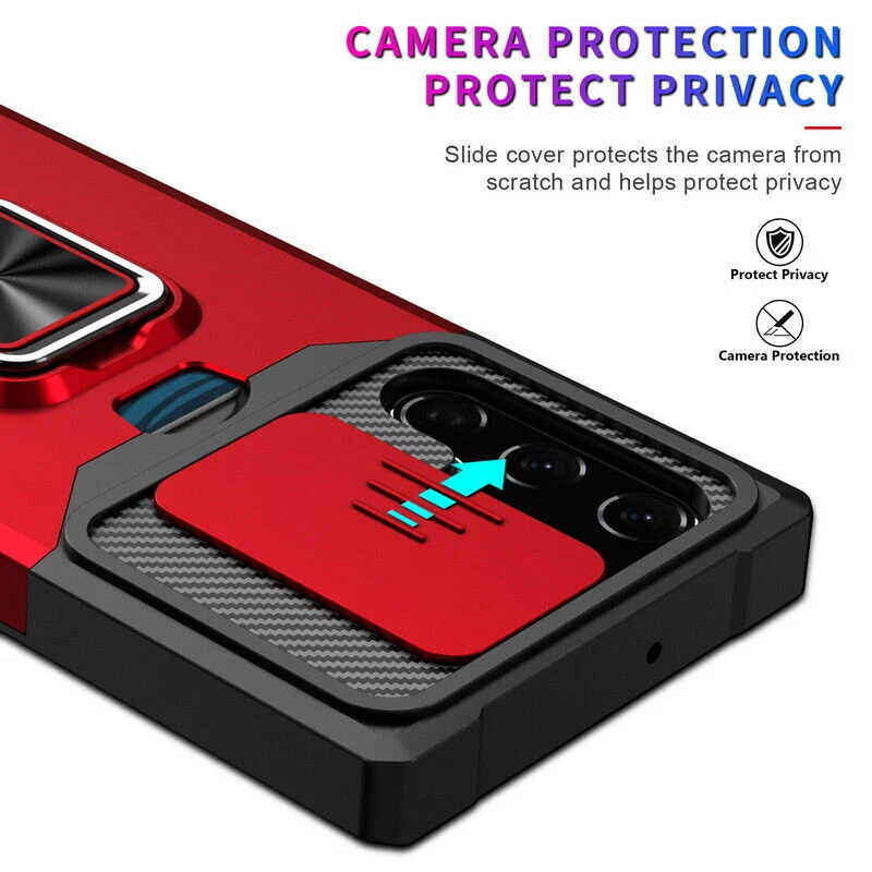 Shockproof Case For Samsung S25 Ultra S24 S23 S22 S21 FE Armor Card Slot Cover - Image 4 of 4