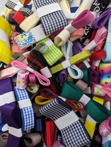 Mixed Bundle of 25 Metres Ribbon – Variety of Styles (1 Metre Lengths) – £5 Free - Picture 7 of 14