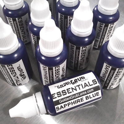 NEW 1 OZ. SAPPHIRE BLUE Essentials Soft Plastic Color Fishing Bait plastisol