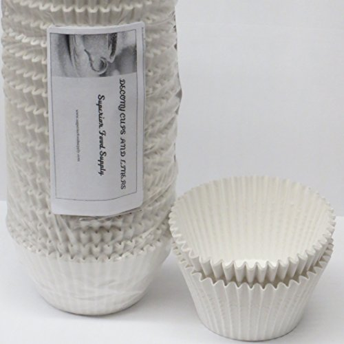 Jumbo Cupcake Liners Paper Extra Large Muffin Baking Cups 6'' Appx