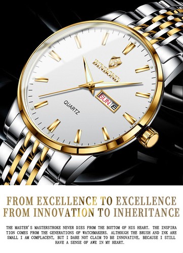 Reloj Pulsera Hombre BINBOND Deportivo Marca Top Fecha - Imagen 4 de 14