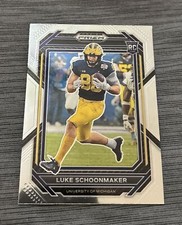 2023 Panini Prizm Draft Picks Luke Schoonmaker Rookie Card #161 RC