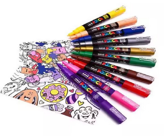 POSCA PC-3M Fine Bullet Paint Marker, Glitter Green