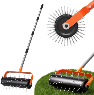 Walensee 42 Spike Rolling Lawn Aerator Heavy Duty