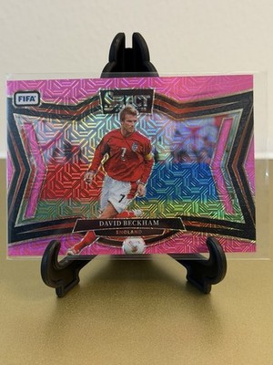 2024-25 Panini Select FIFA Soccer #246 David Beckham Pink Mojo