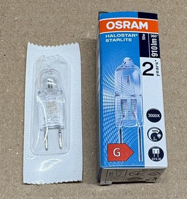 Osram Halogenleuchtmittel Halostar Starlite 50W 12V 3000K 910lm GY6,35