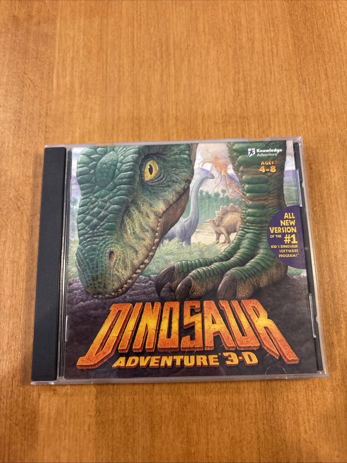 Dinosaur Adventure 3-D (PC CD-ROM, 1993) Ages 4-8 Knowledge Adventure Works!