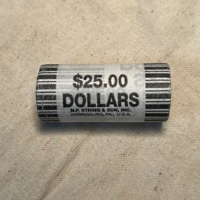 1999-D Susan B Anthony Original Bank Wrapped BU Roll of 25 UNC SBA Dollars OBW