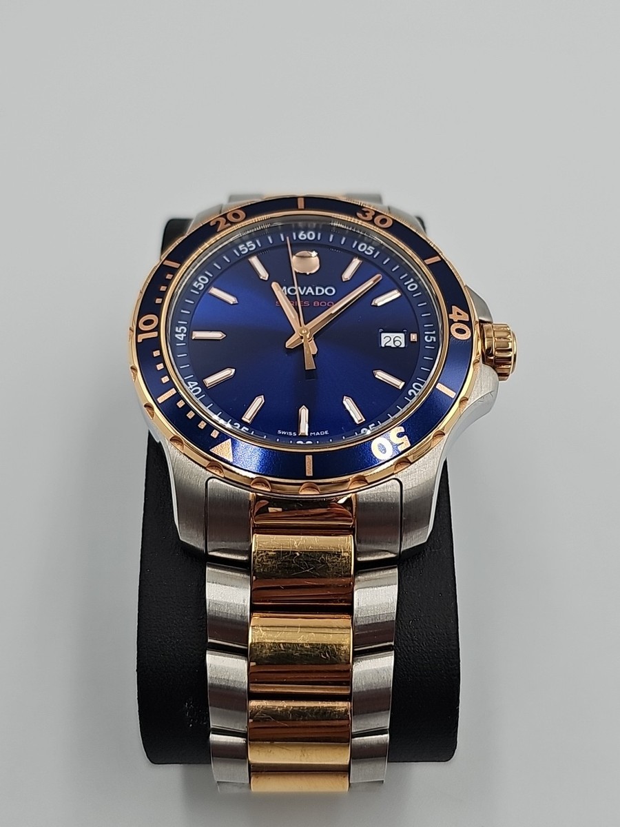 Movado Series 800 Blue Dial Men's Watch | eBay