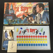 1965 “I SPY” IDEAL GAME/ROBERT CULP, BILL COSBY,NBC, COMPLETE/ESPIONAGE, SPIES