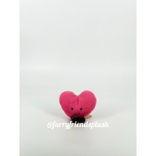 Authentic    NWT Jellycat SMALL amuseable hot pink heart- Retired