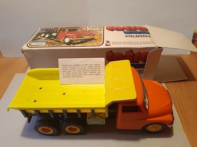 Blechspielzeug Lkw TATRA, dump truck, Kippwagen Kaden? Kovap? CSSR, nm in OVP