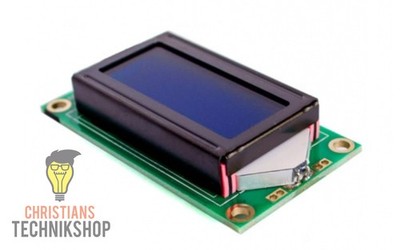 Blue LCD0802 5V Character Display Modul | blaues LCD Display mit 8x2 Zeichen