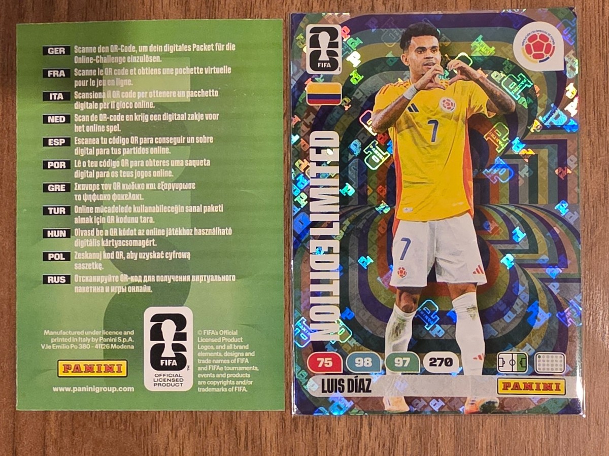 Panini Adrenalyn FIFA World CUP 2026 GREEN HOLO XL Limited Edition