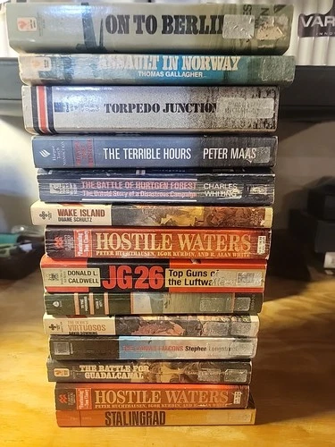 VINTAGE MILITARY PAPERBACK BOOK LOT OF 14 WW2 VARIOUS AUTHORS