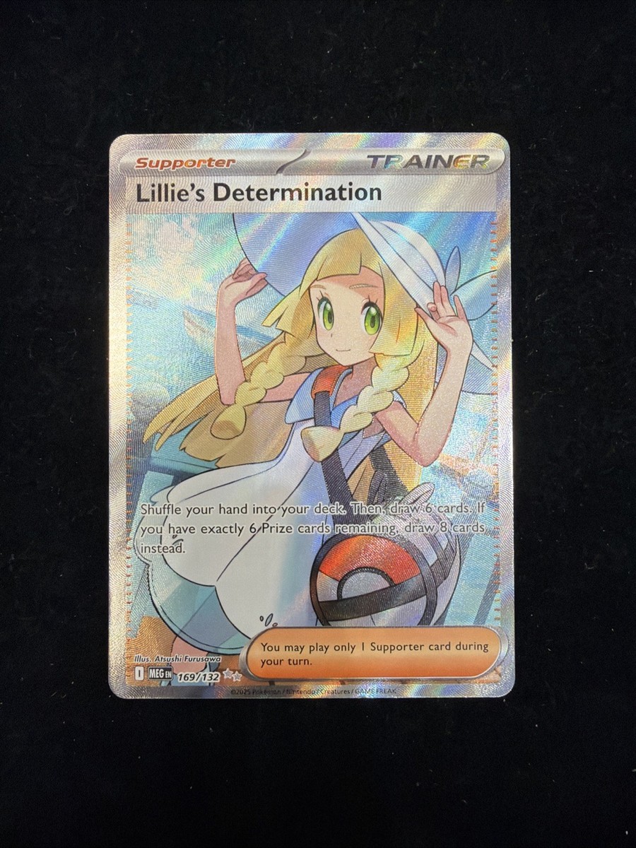 Pokémon Lillie's Determination 169/132 Ultra Rare Pack Fresh! Mega