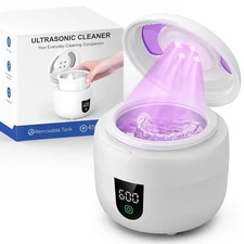 Ultrasonic Retainer Cleaner Machine with Removable Inner Tank, Black