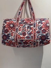 Duffle Bag, Indian Cotton Quilted Tote Bag For Overnight, Gym, Weekender