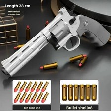 ZP5 Revolver Soft Bullet Toy Gun 357 Simulation Pistol With Ejection Action