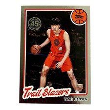 Topps Yang Hansen Trail Blazers RC Rookie Insert 1980-81 #80BK-62 2025-26