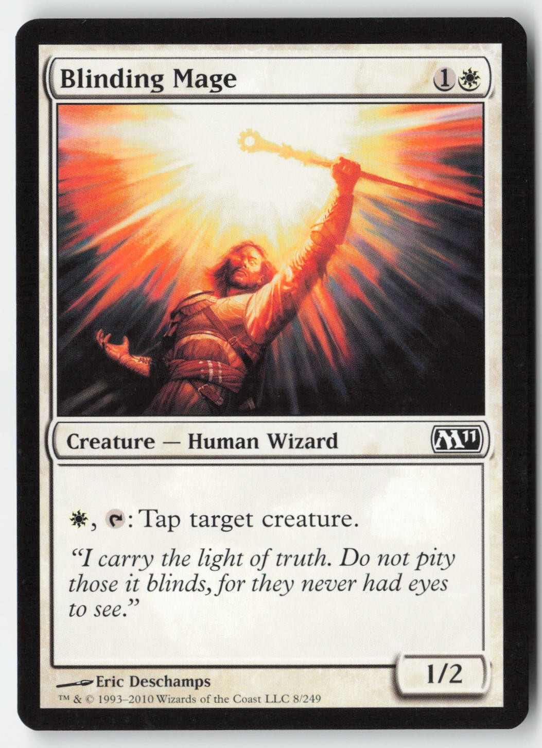 MTG - Blinding Mage #8 - Regular - M11 Magic 2011