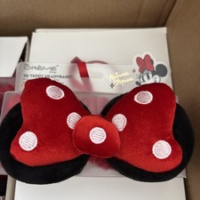 THE CREME SHOP - SPECIAL ED. MINNIE MOUSE 3D TEDDY PLUSH HEADBAND VELVET RED BOW