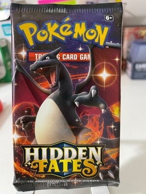 Pokemon TCG Sun & Moon Hidden Fates Booster Charizard Pack Art Sealed New |  eBay