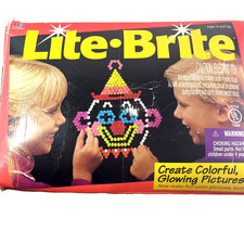 VTG Milton Bradley Lite-Brite w/Refill Pegs ALL Original Packaging Tested Works