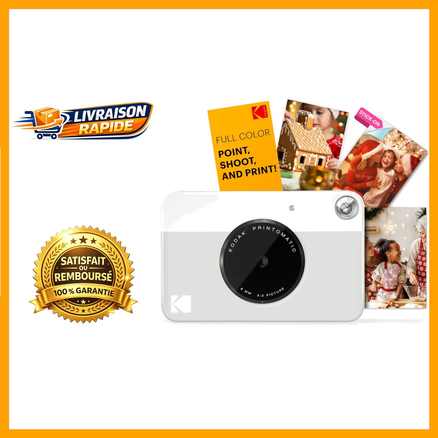 KODAK Printomatic Appareil photo pour imprimer ses photos sans smartphone