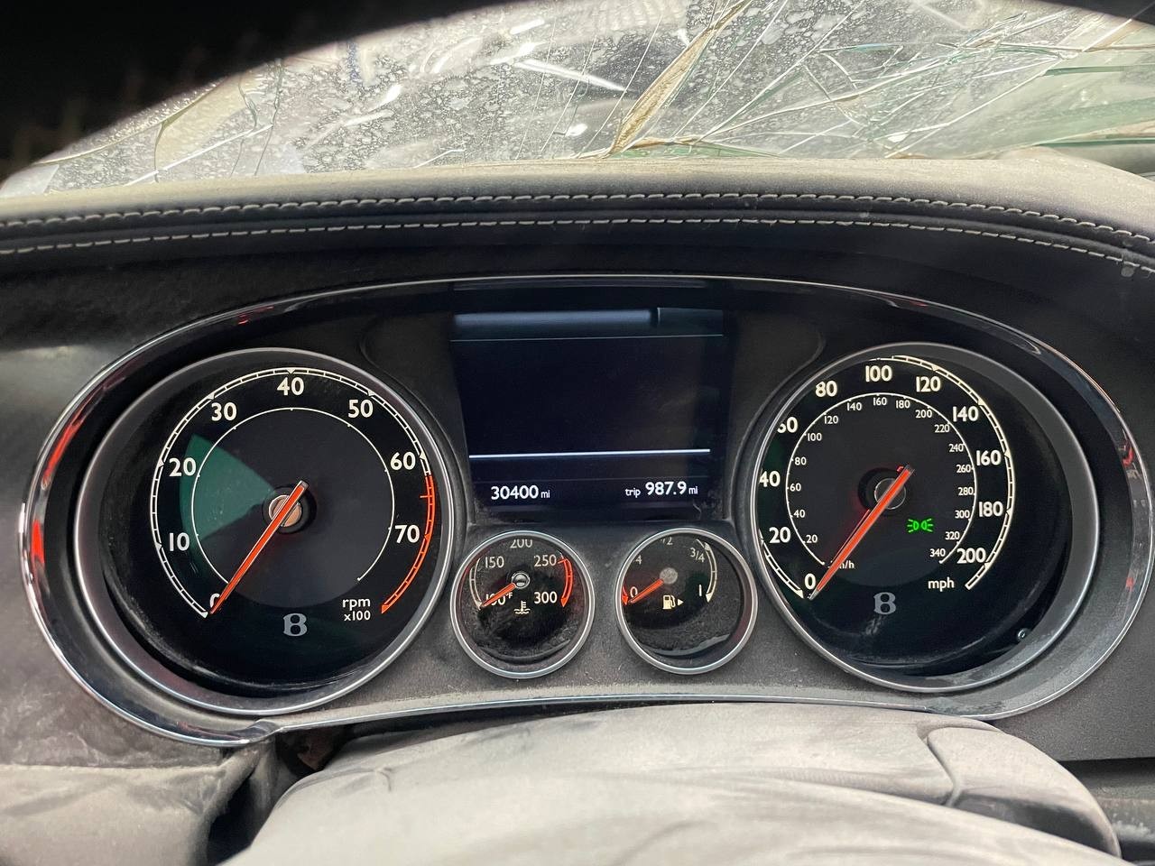 13-14 Bentley Continental GT GTC Instrument Cluster Speedometer OEM 30k