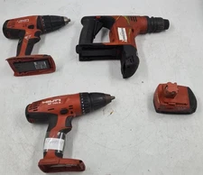 Lot of 4 Various Hilti Power Tools, SF 144-A, TE 6-A, SFC 22-A, Not Working