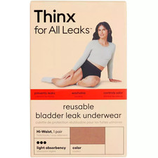 Thinx for All Leaks Hi Waist Incontinence Underwear in Desert Rose - Medium