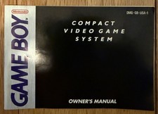 Nintendo Game Boy Owner's Manual Authentic Instruction Manual Booklet Only, Nice
