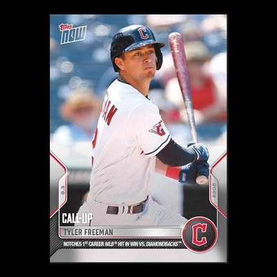 Tyler Freeman - 2022 MLB Topps Now Card 653 - Print Run: 630 Cleveland Guardians