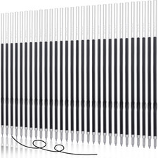 30 Piece Black Ink Pen Refills, 1 Mm Ballpoint Refills Replacement Ballpoint for