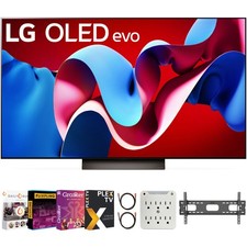 LG 55" OLED evo C4 Series Smart TV 4K Processor (2024) w/ Movies Streaming Pack