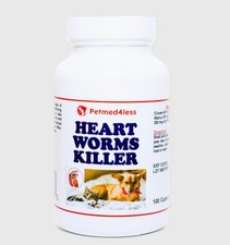 Natural Dog Cats Dewormer - Organic herbal to kill, removed flush - USA